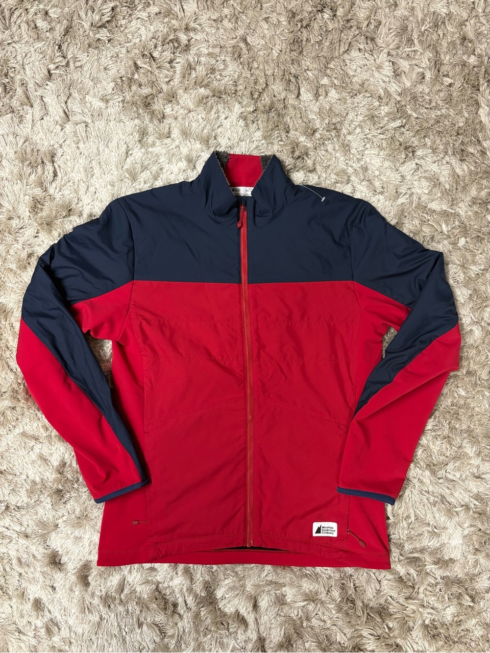MEC Red and Navy Lightweight Full-Zip Jacket